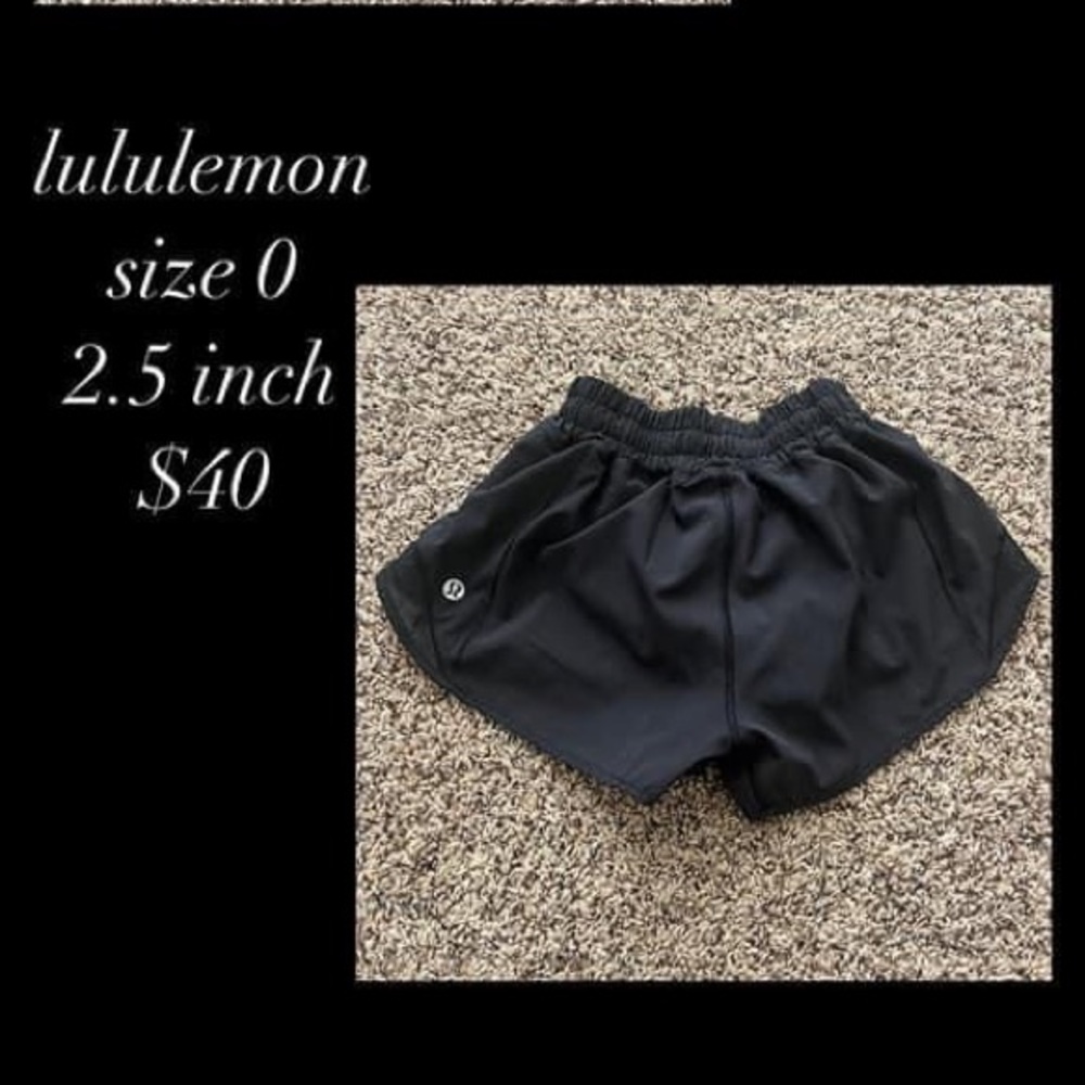 Lululemon size 0 shorts (black)